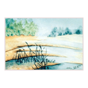 Silence | Peinture Aquarelle 35×24 cm Fanny Laffitte artiste peintre, aquarelliste & énergéticienne