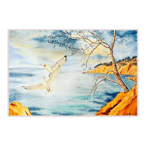 Matin d'Hyères | Peinture Aquarelle 60x44 cm