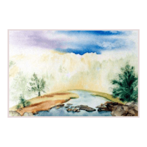 Nouvelle Terre | Peinture Aquarelle 38x28 cm