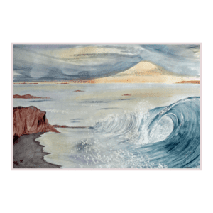 Tumultueuse | Peinture Aquarelle 60,5x47,5 cm