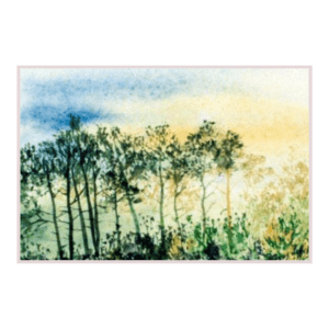 Les Landes | Peinture Aquarelle 17x12 cm